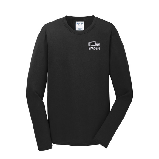 Long Sleeve Cotton Tee - Black